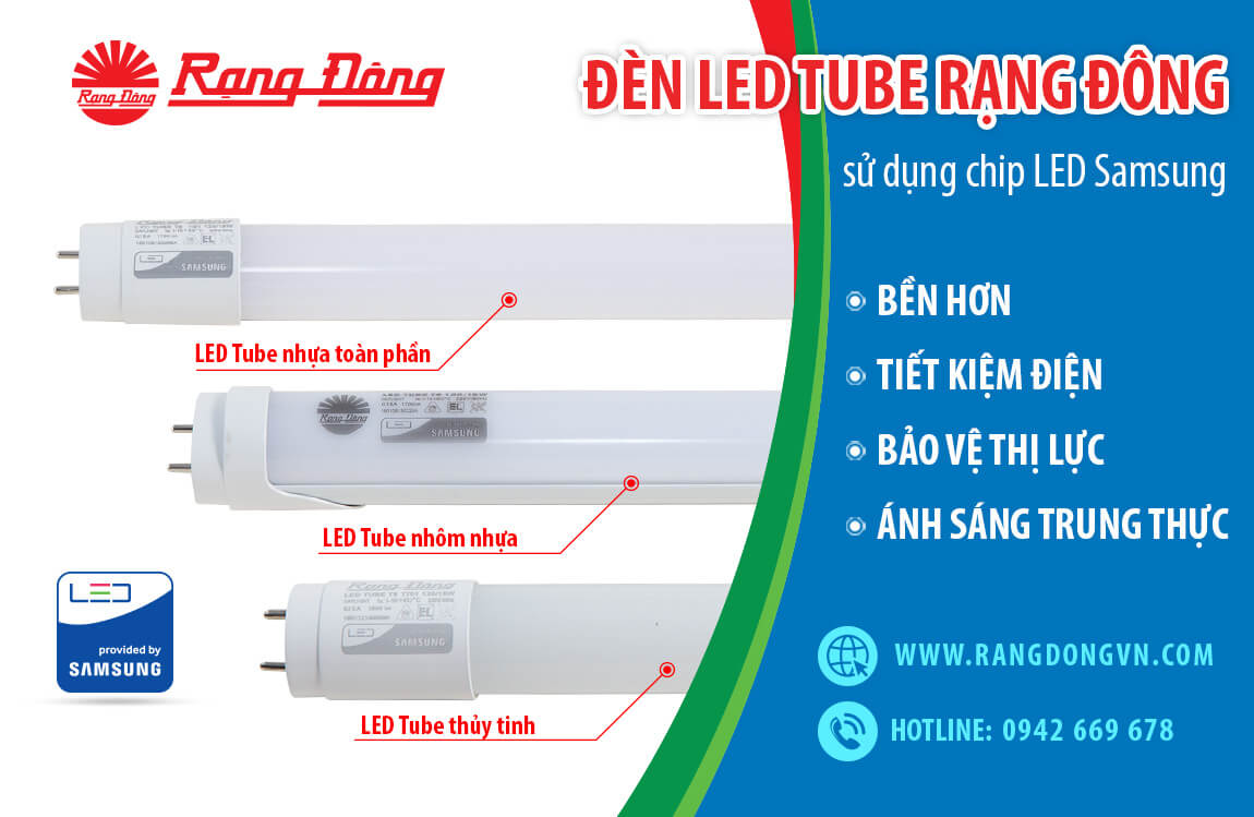 Bộ đèn Led Tube M21 - công nghệ chiếu sáng mới